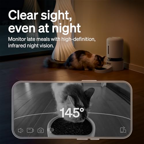 Smart feeder with camera and stainless steel tray