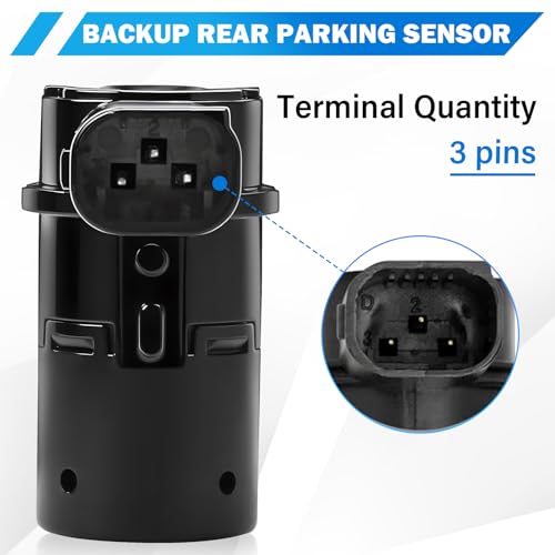 Yikesai black parking sensor individual close up