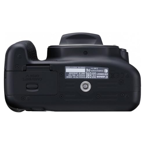 Canon EOS Rebel T6 black camera body profile