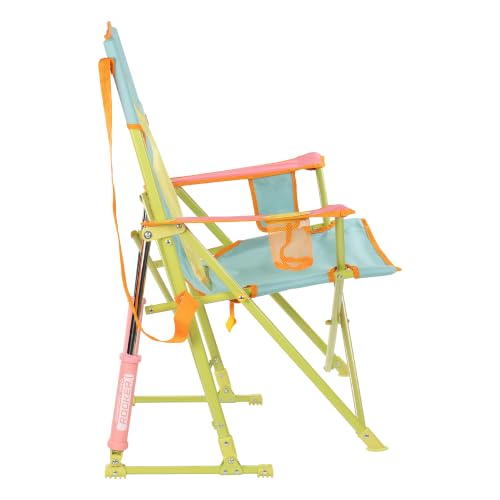 Close up of GCI Outdoor rocking chair armrest cup holder