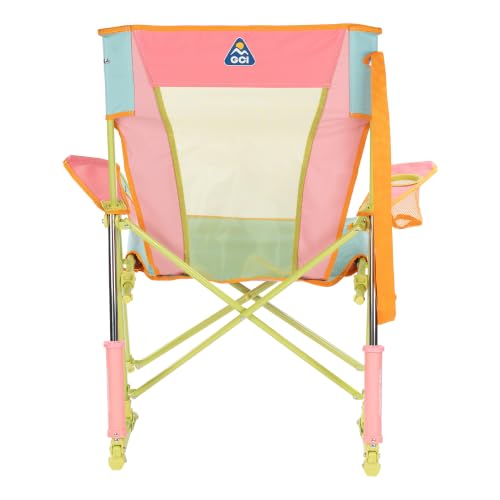 GCI Outdoor Comfort Pro Rocker being used at a campsite