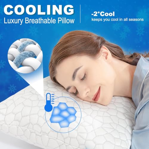 Side profile of the cooling body pillow
