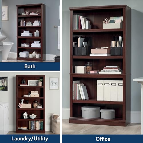 Sauder bookcase in home office