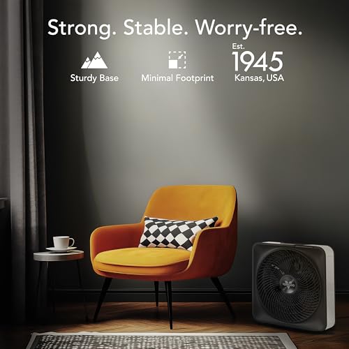 Back view of Vornado Model 80 power cord and housing