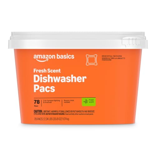Basics Dishwasher Detergent Pacs tub front view