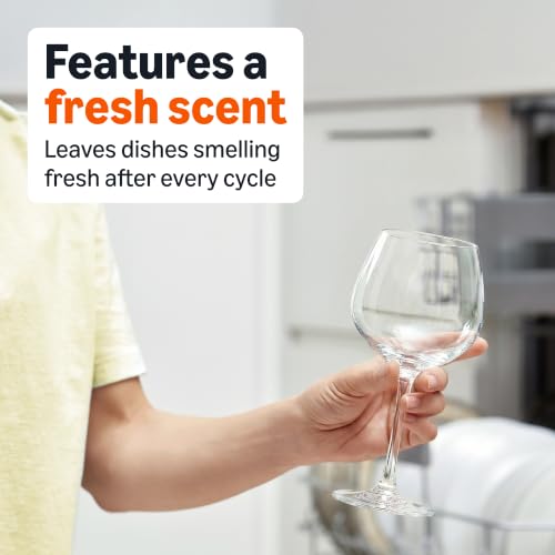 Instructional graphic for dishwasher use