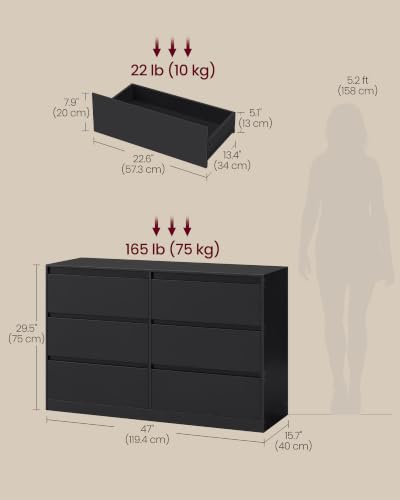 Front view of the handle-free drawer design