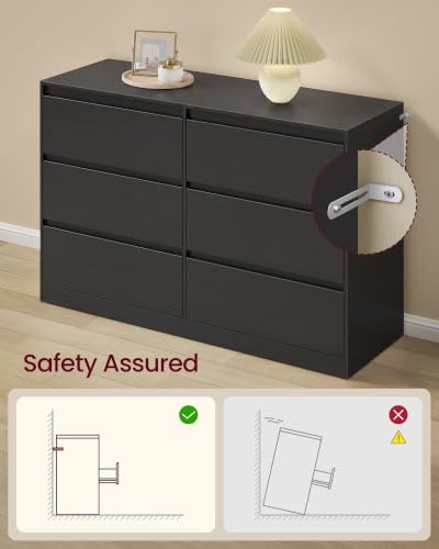 Perspective view of the dresser in a bedroom