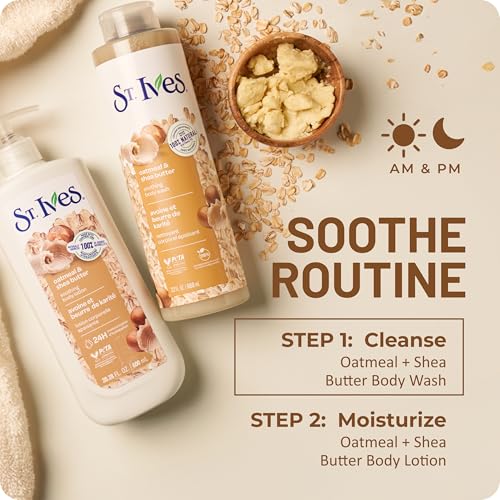St. Ives Oatmeal & Shea Butter Body Wash 22oz bottle