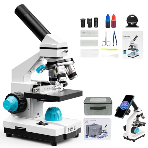HSL 40X-2000X monocular microscope kit