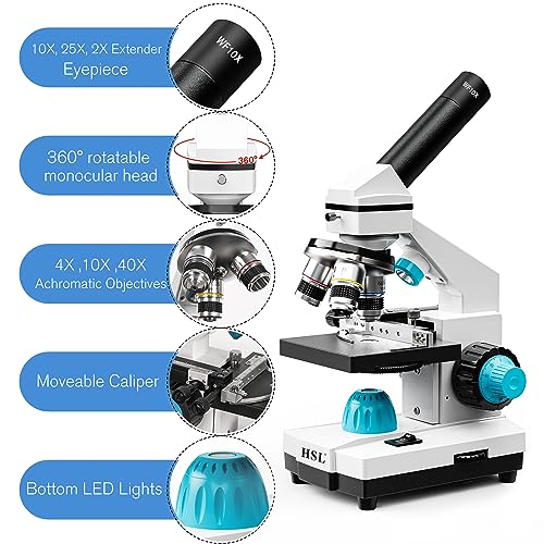HSL dual LED biological microscope