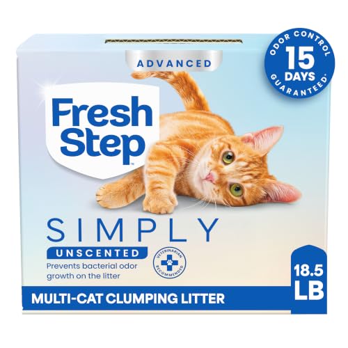 Fresh Step Advanced Simply Unscented 18.5 lb box front view