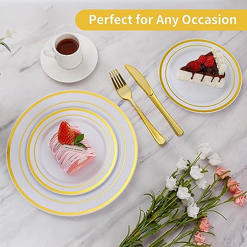Full 200 piece set of Goodluck disposable plates