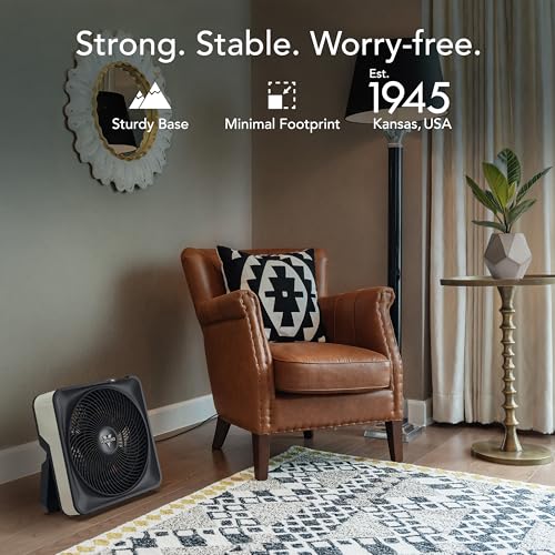 Vornado box fan floor placement