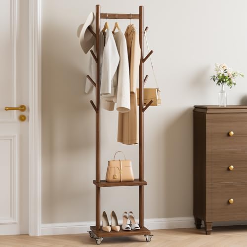 Side profile of 15.8-inch garment rack