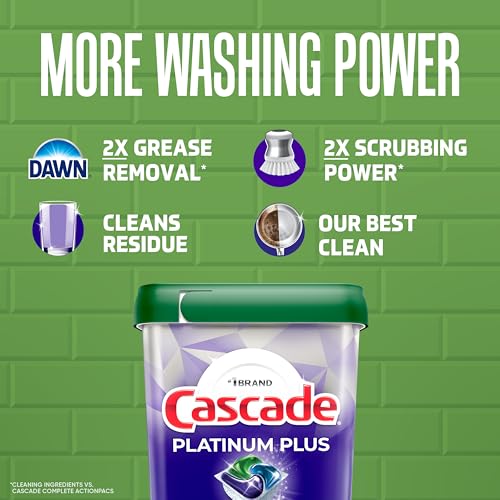 Cascade Platinum Plus cleaning grease illustration