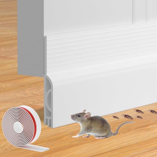 Ormein 39-inch White Door Draft Stopper
