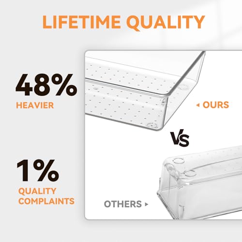 Non-slip silicone pads for drawer trays