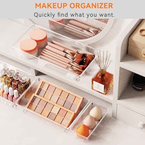 Bathroom drawer organization setup