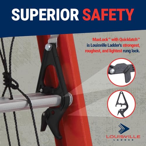 24 ft extension ladder with Quicklatch system