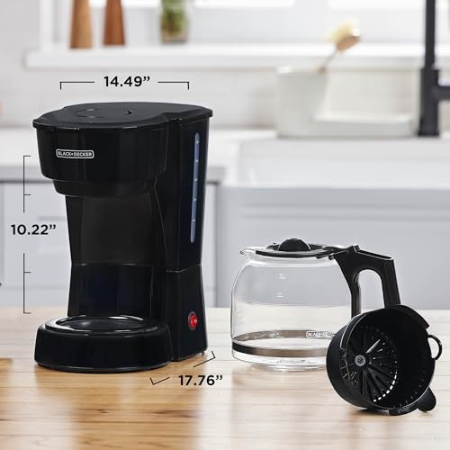 Non-drip carafe design of black coffee maker