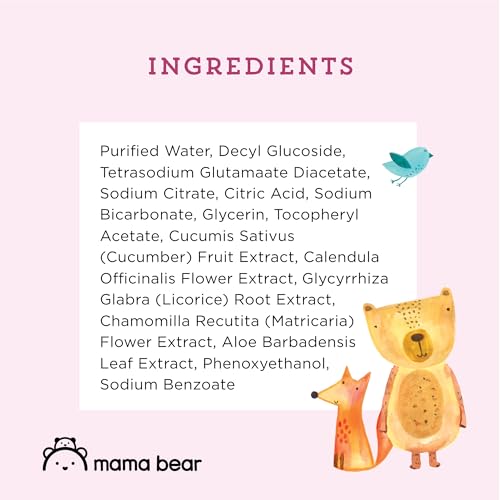Label details of Mama Bear baby wipes