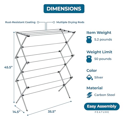 Honey-Can-Do rack in laundry room setting