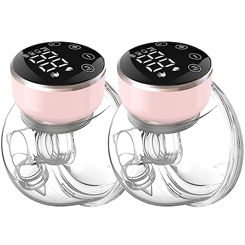 NaNaLazy QY-102 pink wearable breast pump set