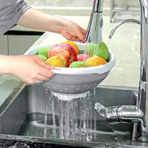 Close up of colander material and handle