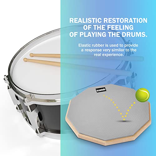 GrowDaily practice pad with included maple sticks
