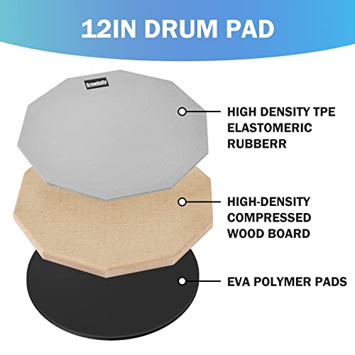 GrowDaily gray percussion pad surface texture
