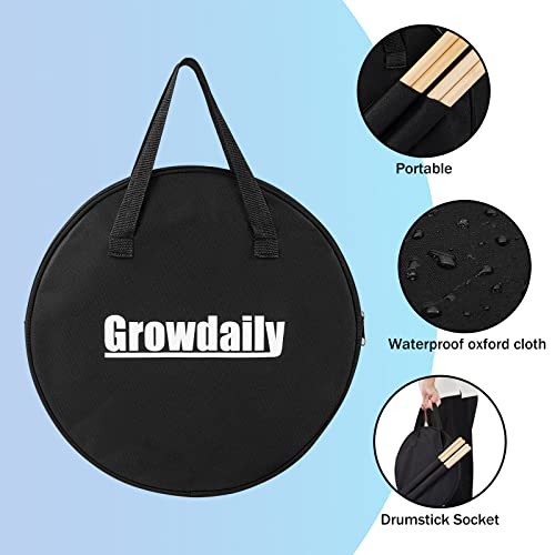 GrowDaily pad placed on a snare stand