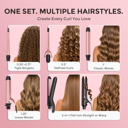 Rose Gold Ufree curling iron handle