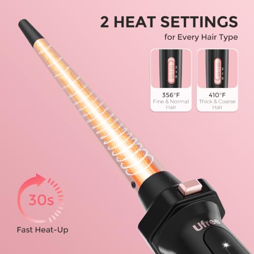 Ufree curling iron with flat iron attachment