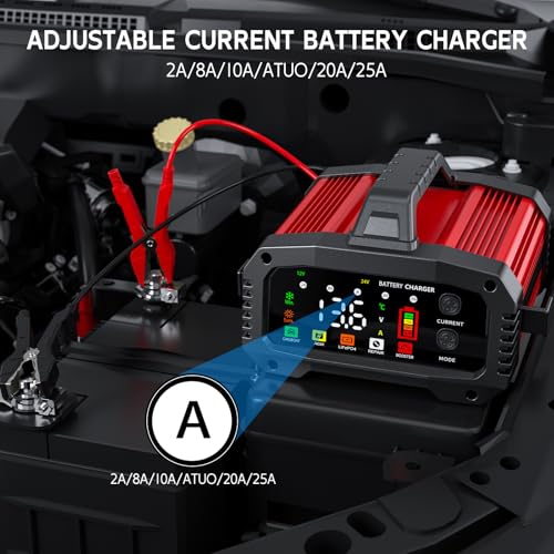 Adjustable current settings menu view