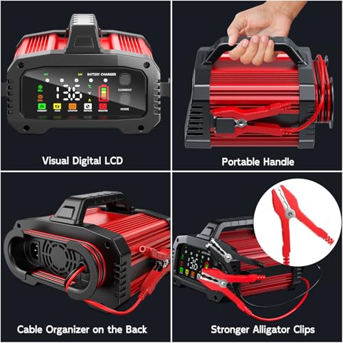 Compact folded storage view of charger