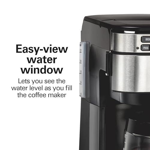 Coffee maker carafe with measurement markings