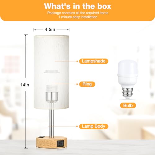 Fenmzee lamp showing the integrated AC outlet
