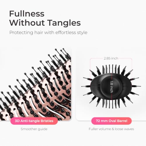TYMO gold blow dryer brush profile