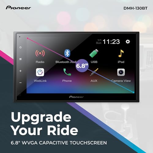 Pioneer DMH-130BT interface display