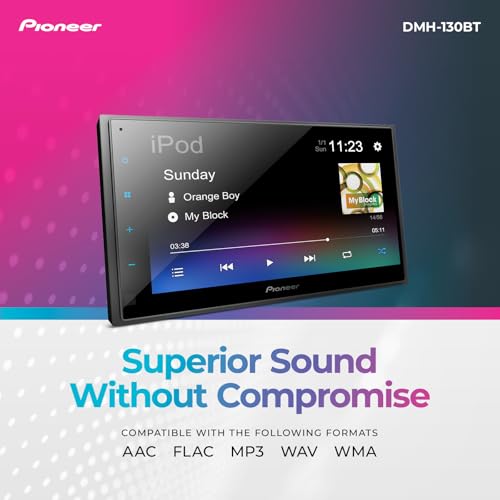 Pioneer DMH-130BT rear connection ports