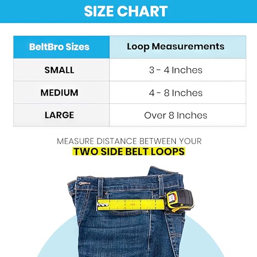 BeltBro Pro attached to belt loops