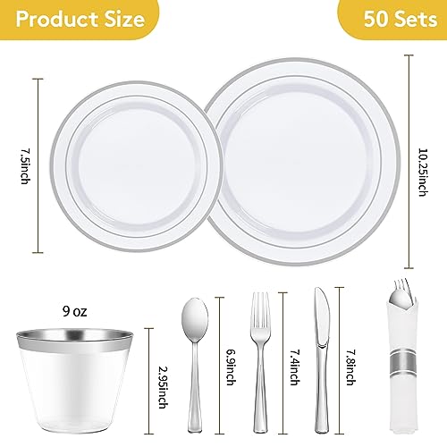 Goodluck disposable party plates arranged for guests