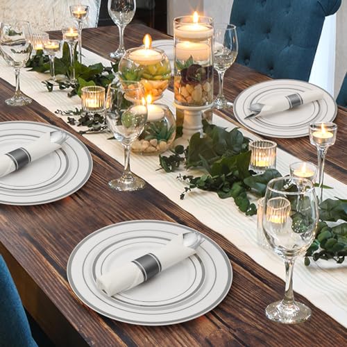 Elegant Goodluck plastic tableware setting for events