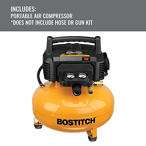 Yellow and black Bostitch air compressor tank