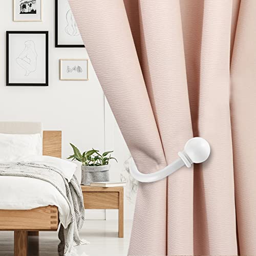 White wall mounted drapery hook