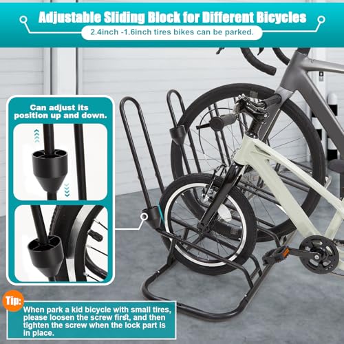 Adjustable buckle detail for bike rack