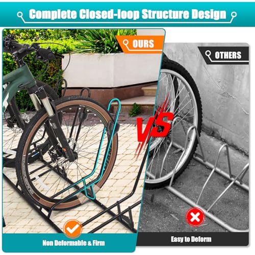 Kinghouse rack storing mountain bikes