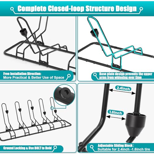Bike rack base and locking mechanism