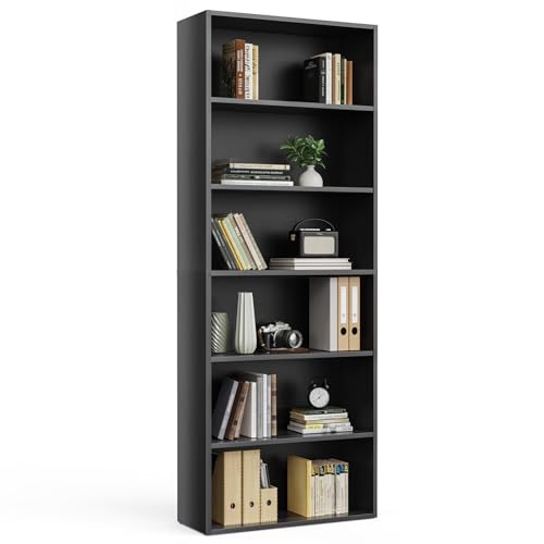DUMOS 6-Tier Bookcase front view
